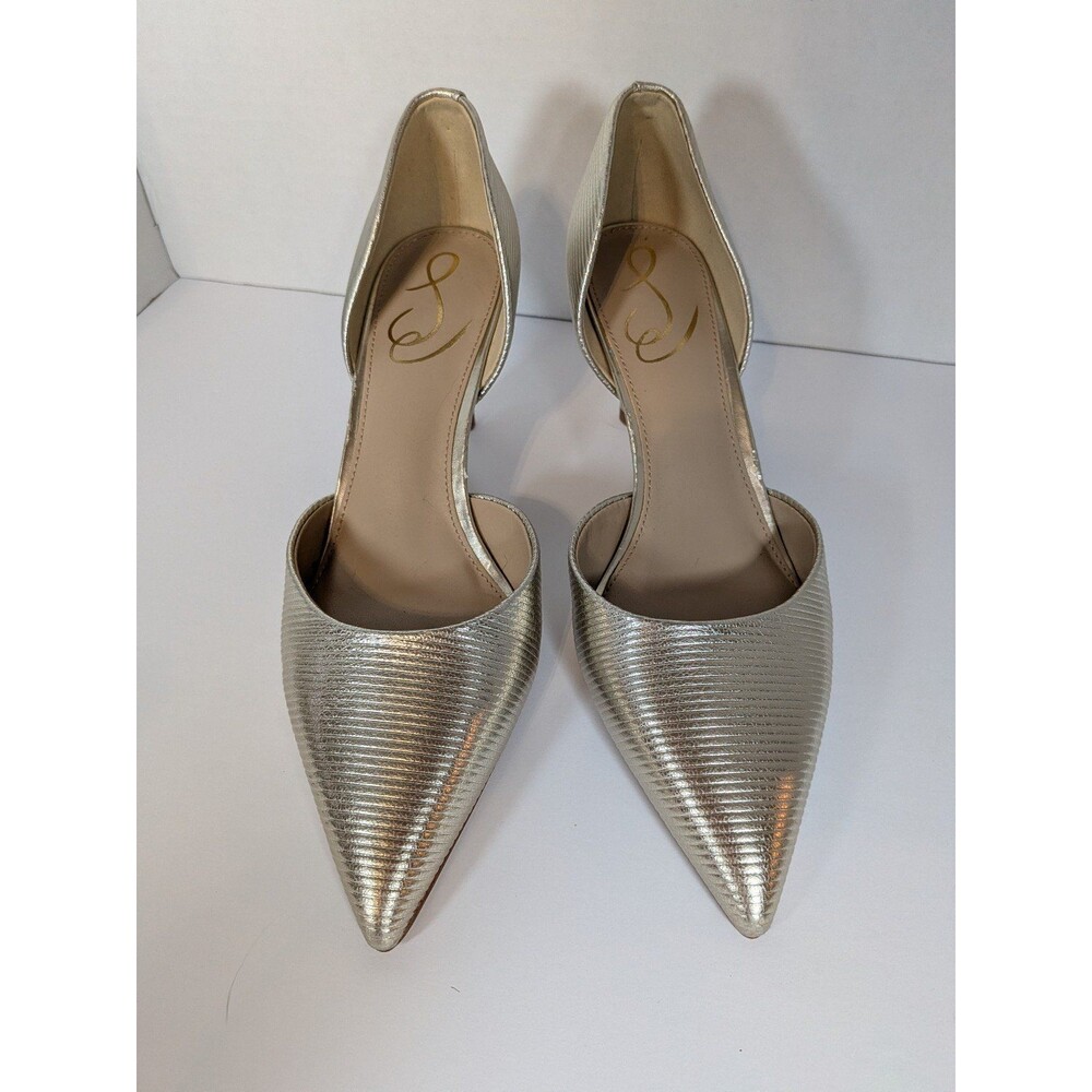 Sam Edelman Women's Gold Pointed Toe Heels size 7